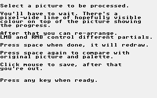 Degas PI1 Palette Re-arranger atari screenshot